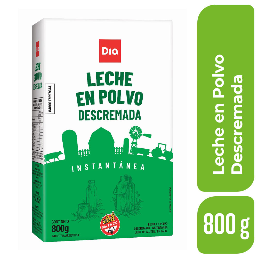 Leche en polvo Descremada DIA 800 Gr. - imagen del producto