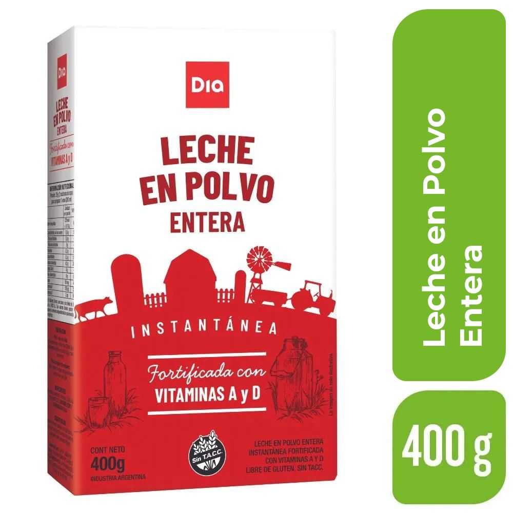 Leche Entera en Polvo DIA 400 Gr. - imagen del producto