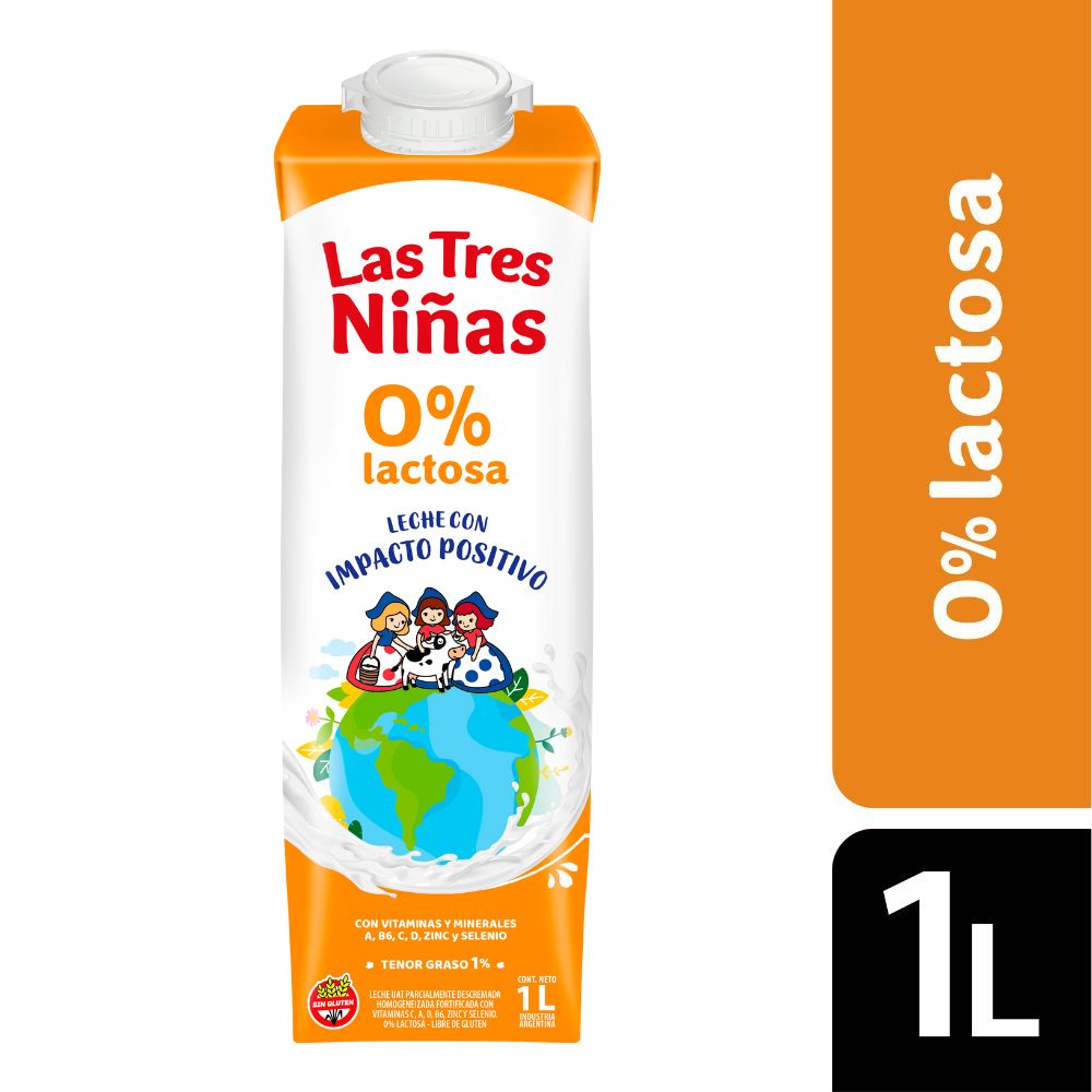 Leche Uat 0% Lactosa Las Tres Niñas 1l - imagen del producto