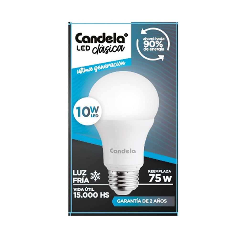 Led Bulbo Candela 10w Fria E27 - imagen del producto