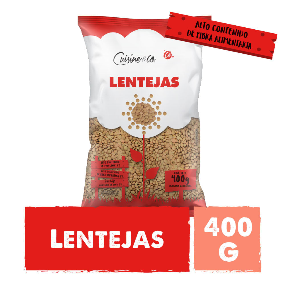 Lentejas 400 Grs Cuisine & Co - imagen del producto
