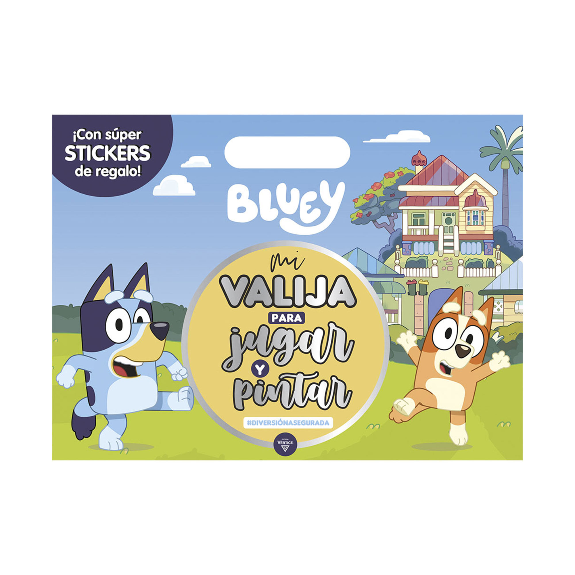 Libro Para Colorear Bluey Mi Valija Para Jugar Editorial Vertice - imagen del producto