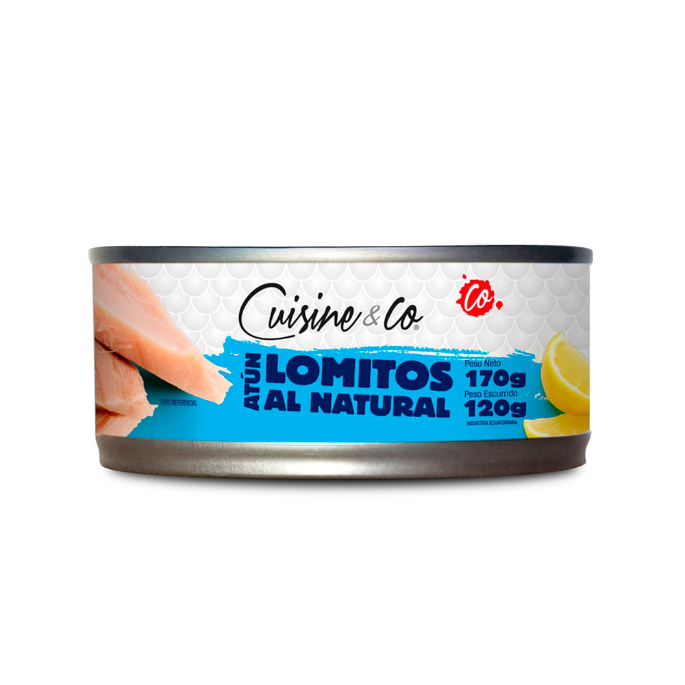 Lomo De Atun Al Natural 120 Gr Cuisine & Co - imagen del producto