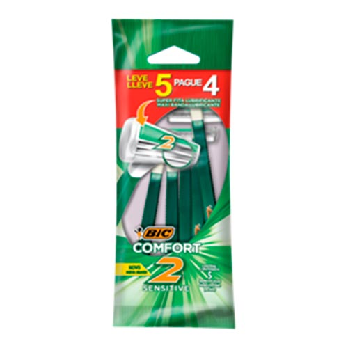 Máquina desechable comfort 2 Bic 5 x 4 uni - imagen del producto