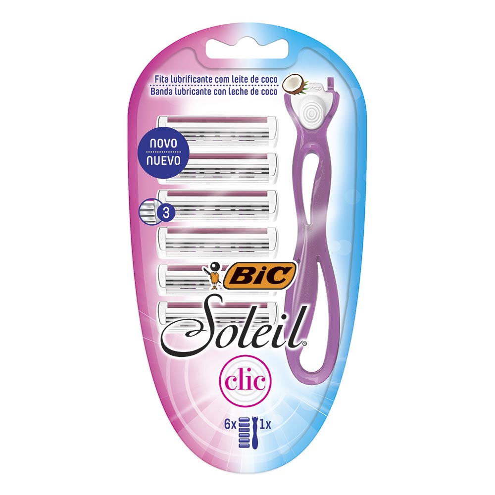 Máquina de afeitar Bic soleil clic 6 u. - imagen del producto