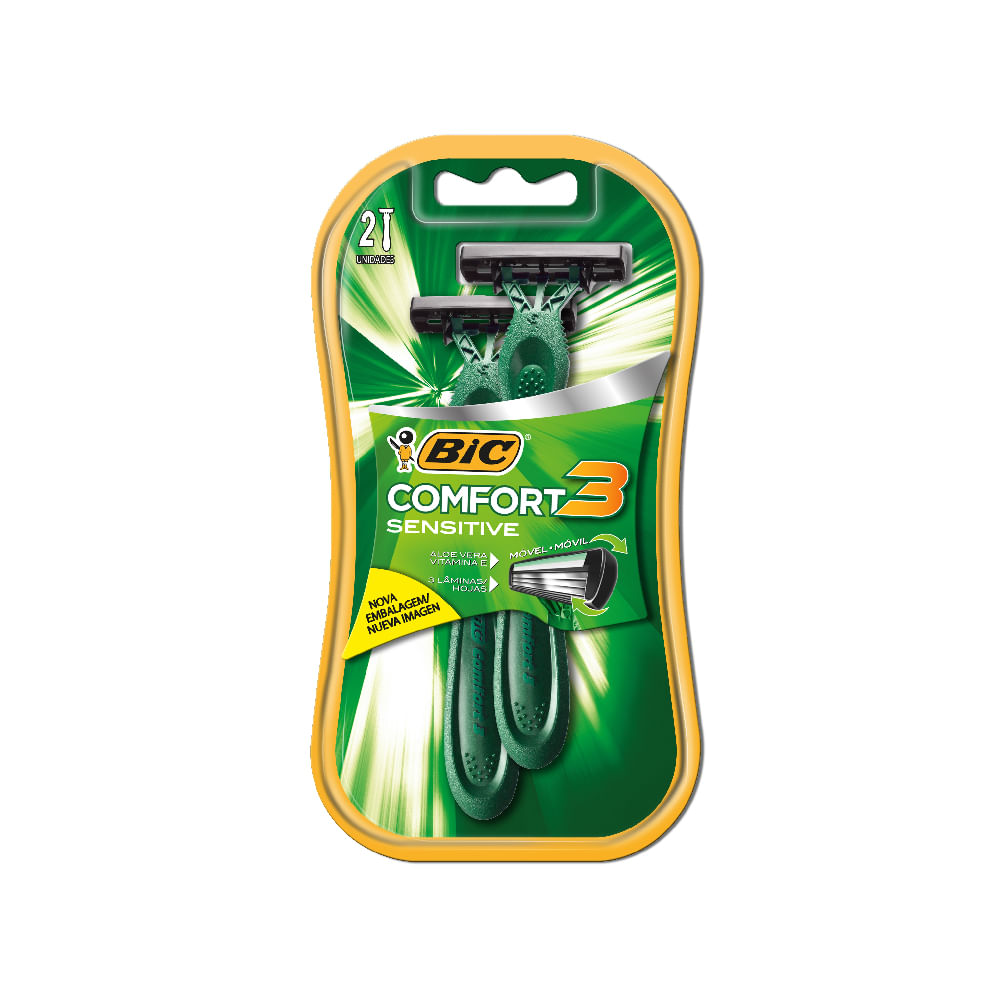 Máquina De Afeitar Bic Comfort 3 2 U - imagen del producto