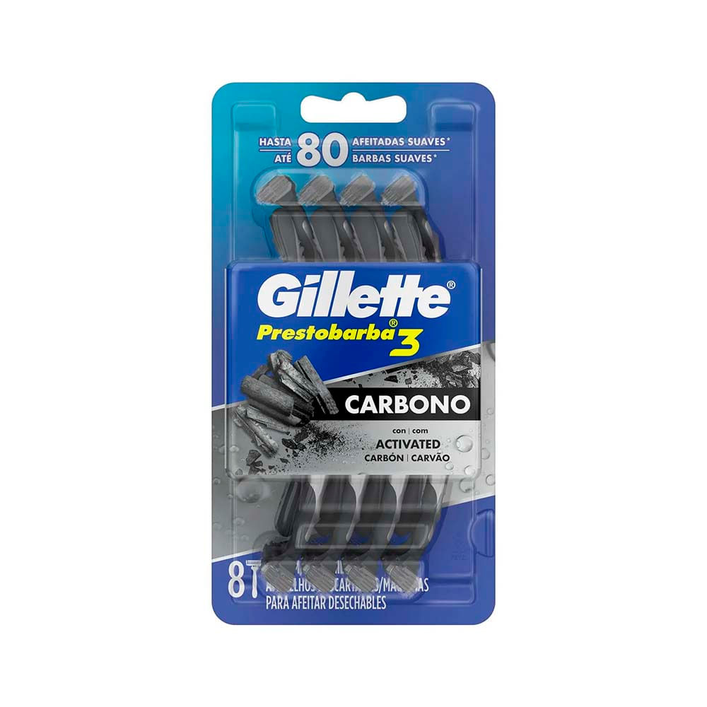Repuesto Maquina Afeitar Charcoal 8 Un Gilette Prestobarba - imagen del producto