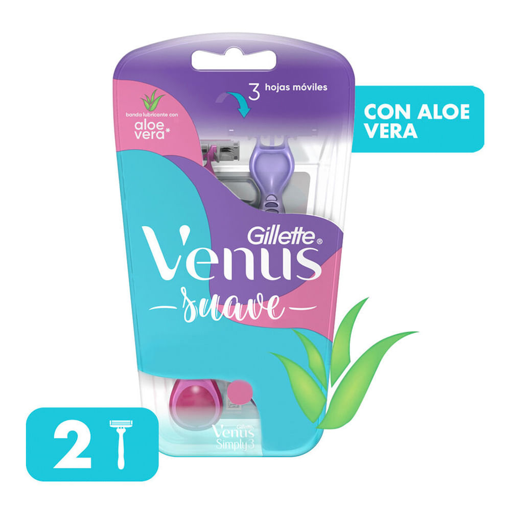 Máquina de Afeitar Simply 3 x 2 Un Venus - imagen del producto
