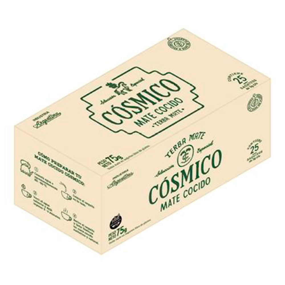 Mate Cocido Cósmico En Saquitos 25 U - imagen del producto
