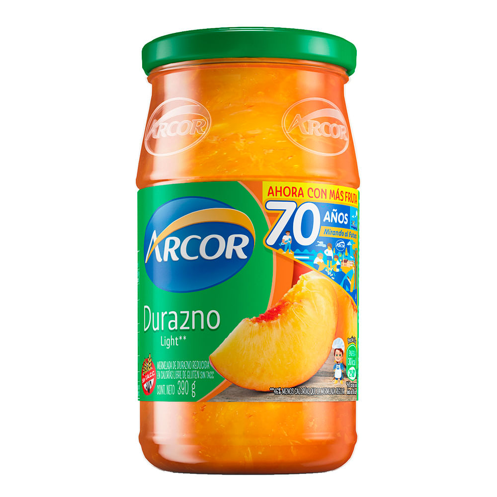 Mermelada Arcor Light De Durazno 390gr - imagen del producto