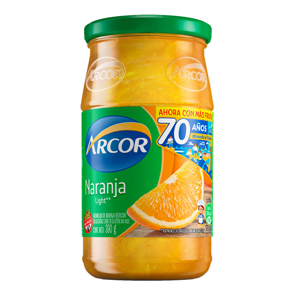 Mermelada Light Sabor Naranja 390 Grs Arcor - imagen del producto