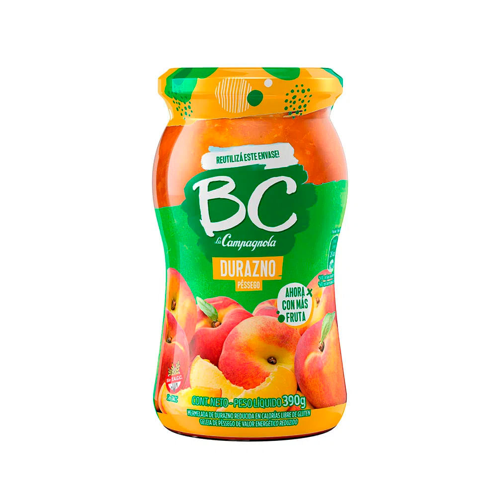 Mermelada Bc De Durazno 390gr - imagen del producto
