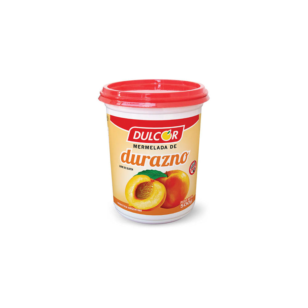 Mermelada de durazno Dulcor pote 500 g. - imagen del producto