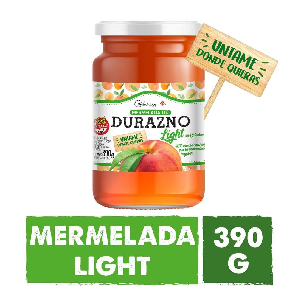Mermelada Durazno Reducida En Calorias 390 Grs Cuisine & Co - imagen del producto