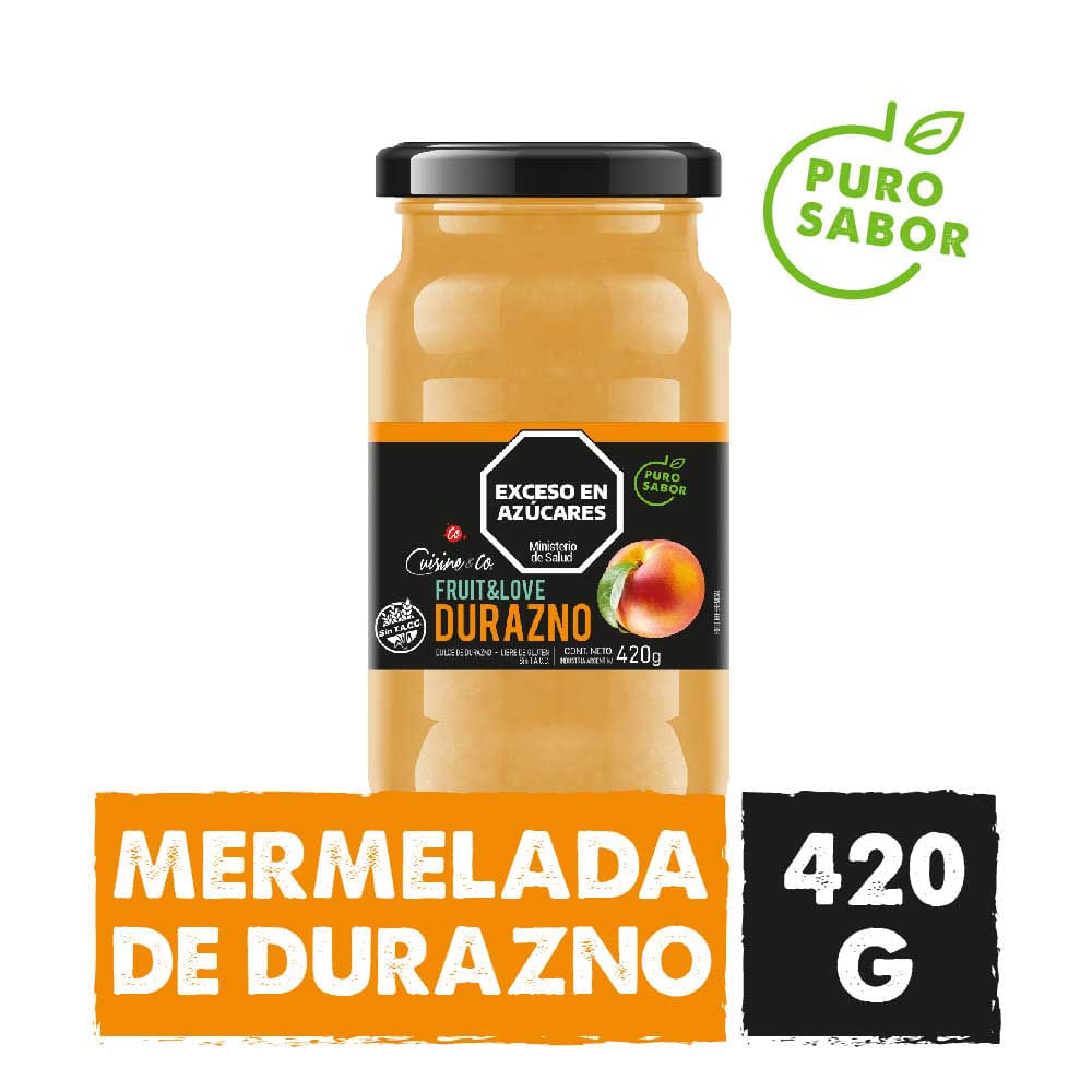 Mermelada Sabor Durazno 420 Grs Cuisine & Co - imagen del producto