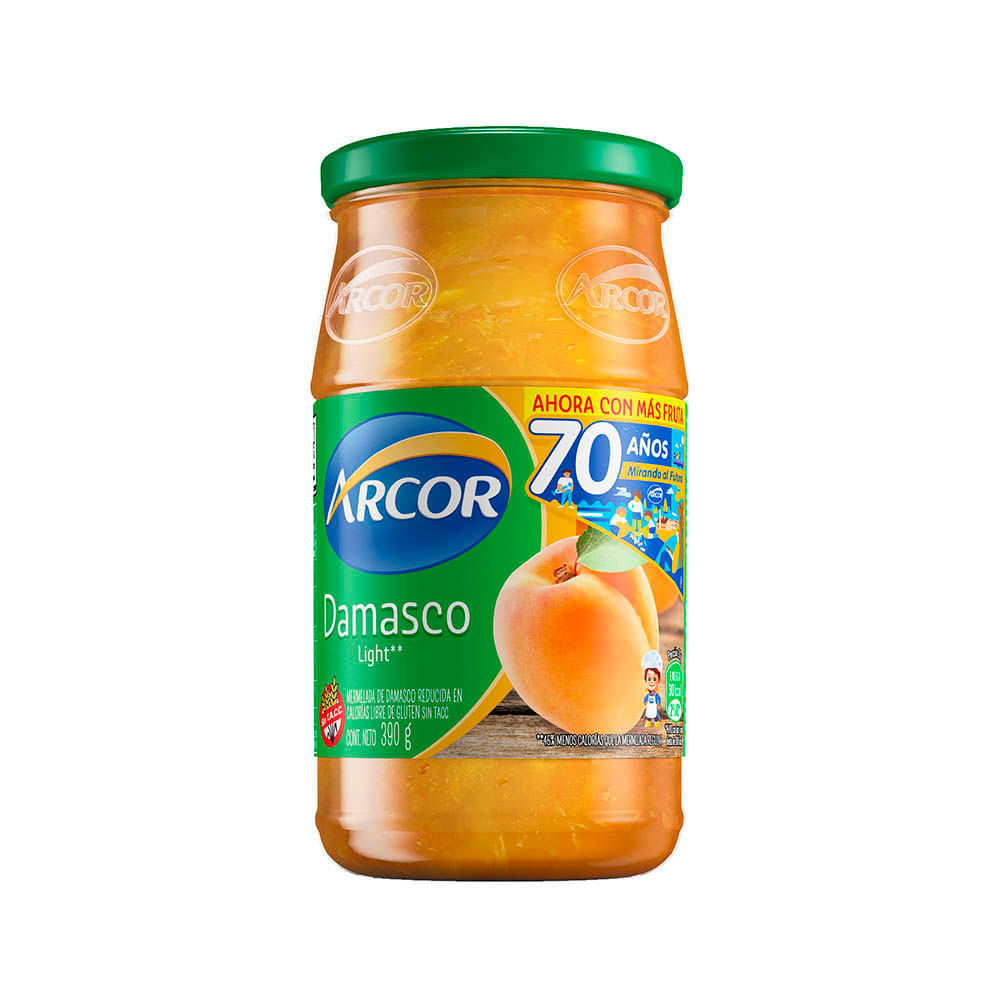 Mermelada light Arcor damasco 390 g. - imagen del producto