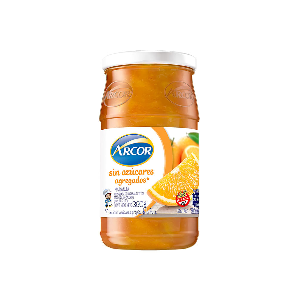 Mermelada Arcor Sin Azúcares Sabor Naranja 390 G - imagen del producto