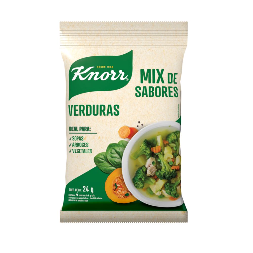 Condimento Sabor Verdura x 4 Un 24 Grs Knorr - imagen del producto