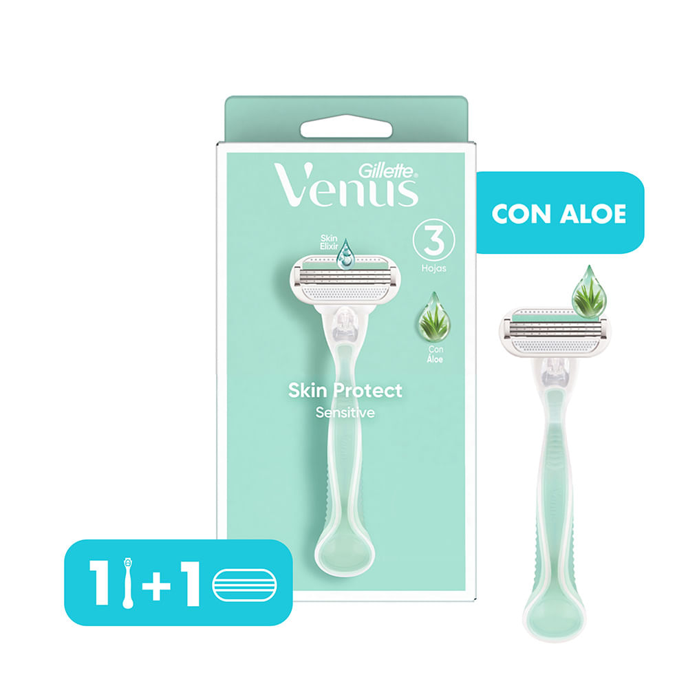 Maquina de Afeitar para Mujer Gillette Venus Sensitive para Piel Sensible 1 Ud. - imagen del producto