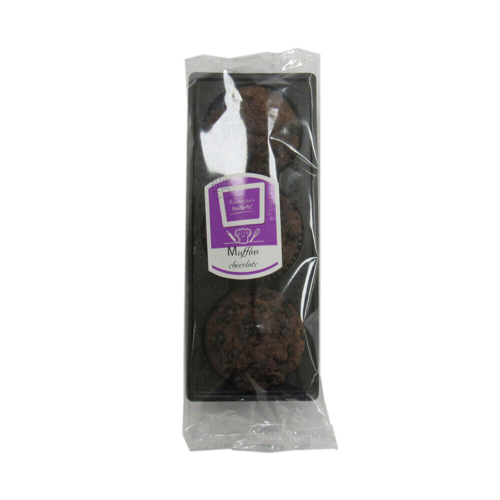 Muffin de chocolate 3 uni - imagen del producto
