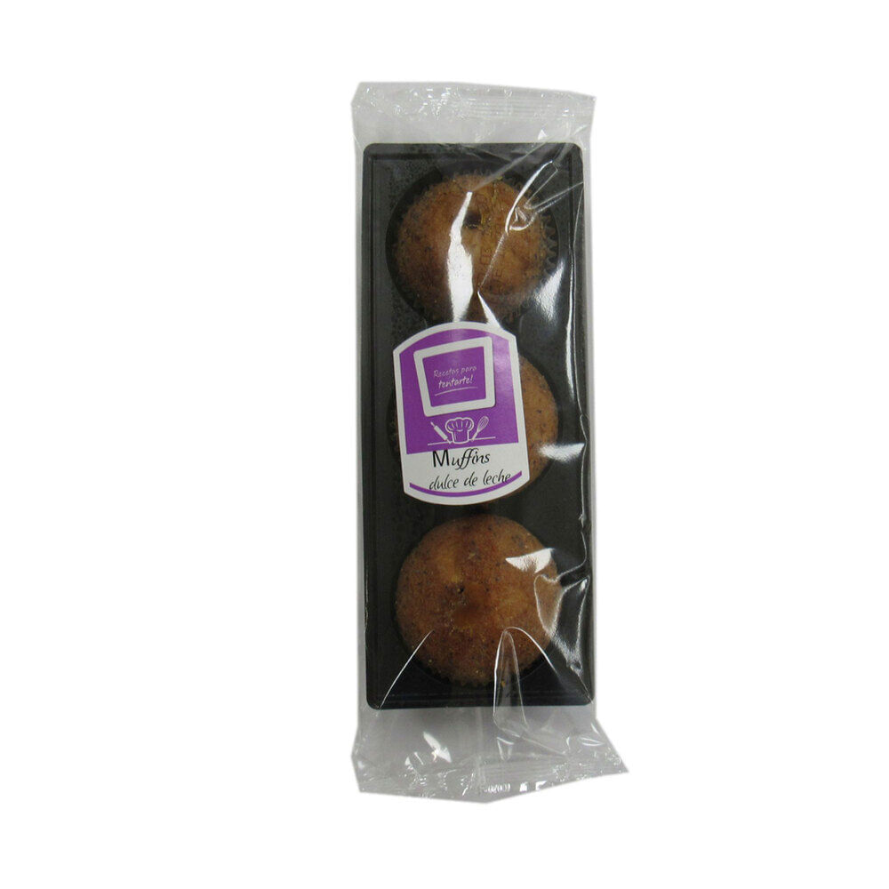 Muffin de vainilla relleno con ddl 3 uni - imagen del producto