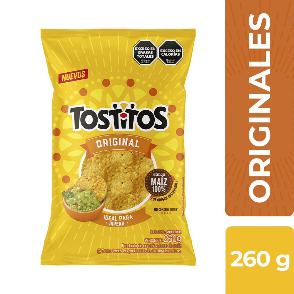Nachos Circulares Sabor Original 260 Grs Tostitos - imagen del producto