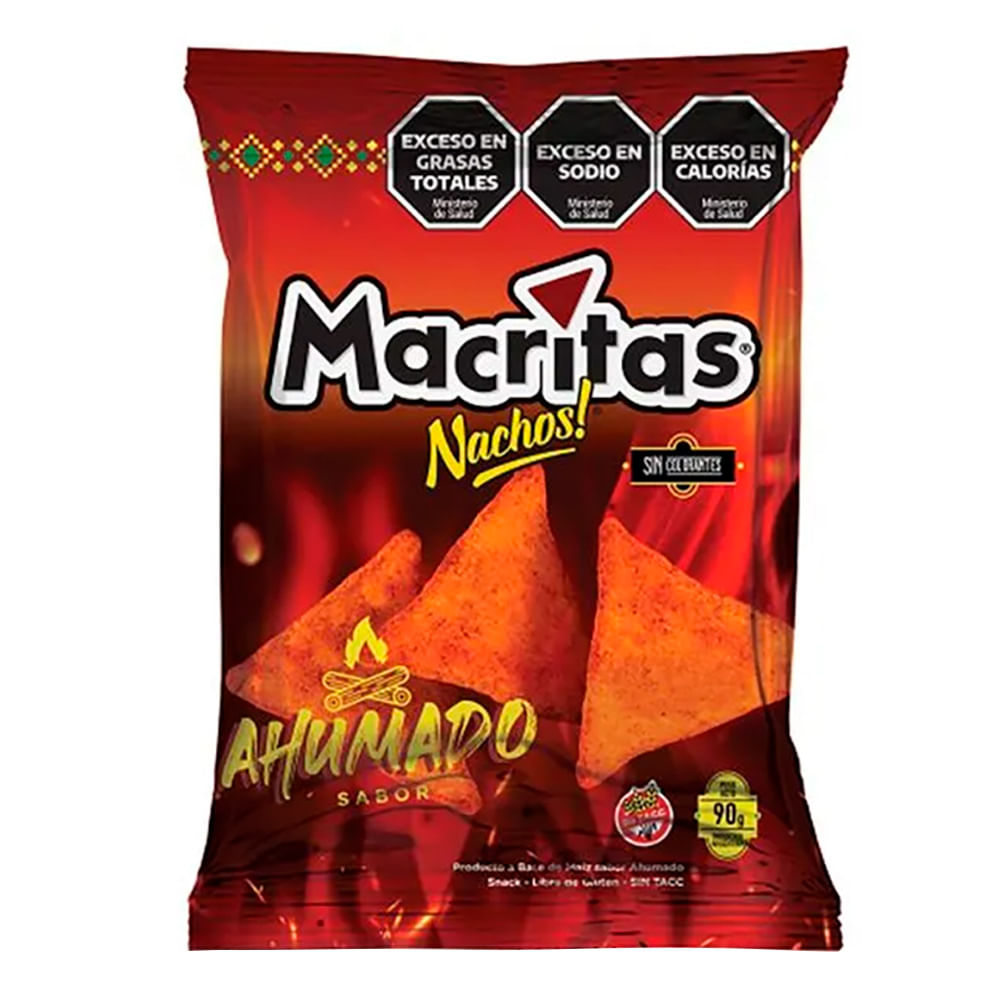 Nachos Macritas ahumados 90 g. - imagen del producto