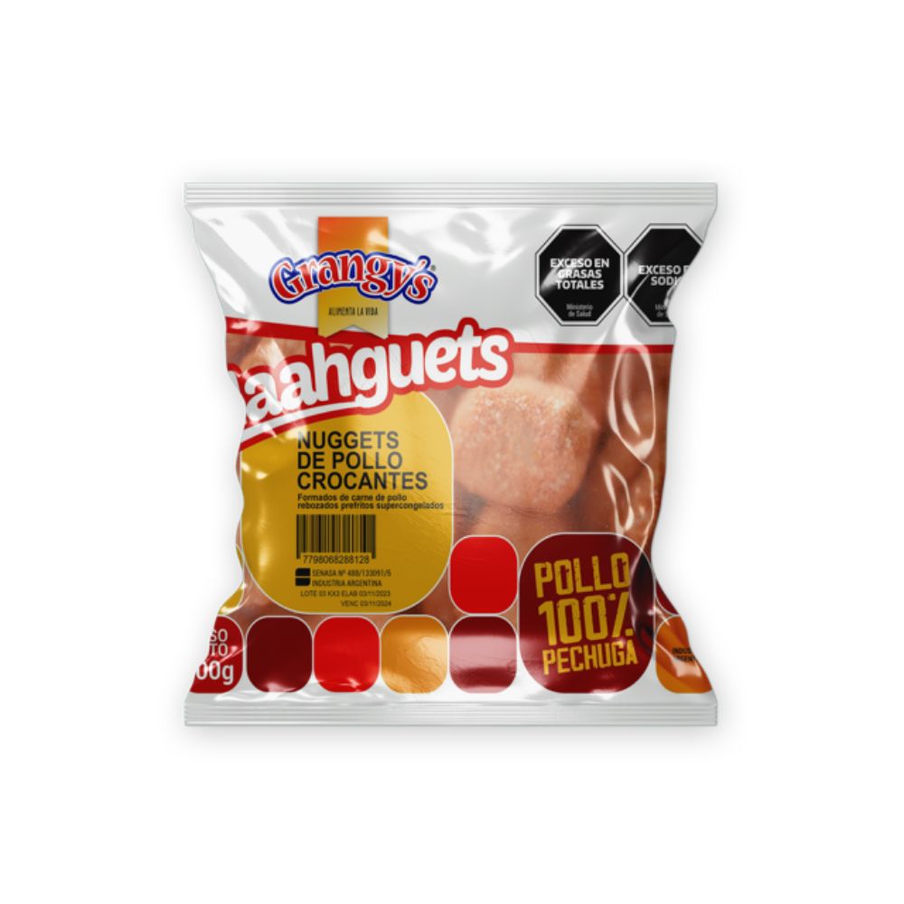 Nuggets crocantes de pollo Grangys Naahguets 400 grs - imagen del producto