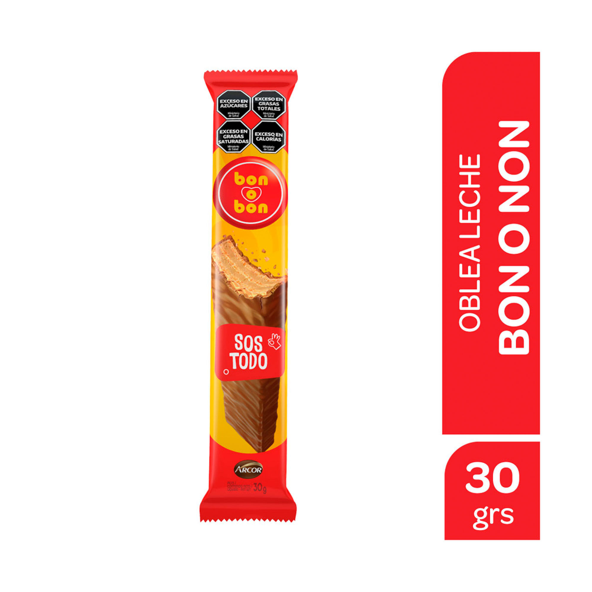 Obleas Bon O Bon Bañadas En Chocolate Con Leche 30 Gr - imagen del producto