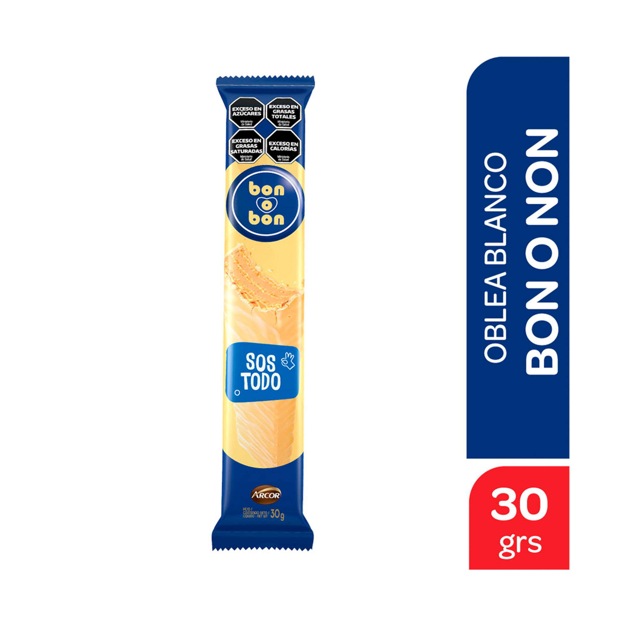 Oblea Bañada Chocolate Bco Bon O Bon 30 Gr - imagen del producto