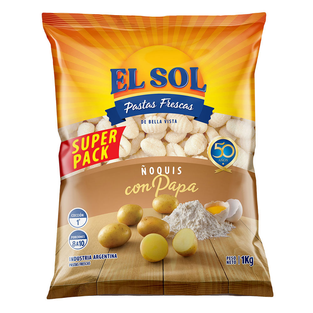 Ñoquis Papa El Sol X 1kg - imagen del producto