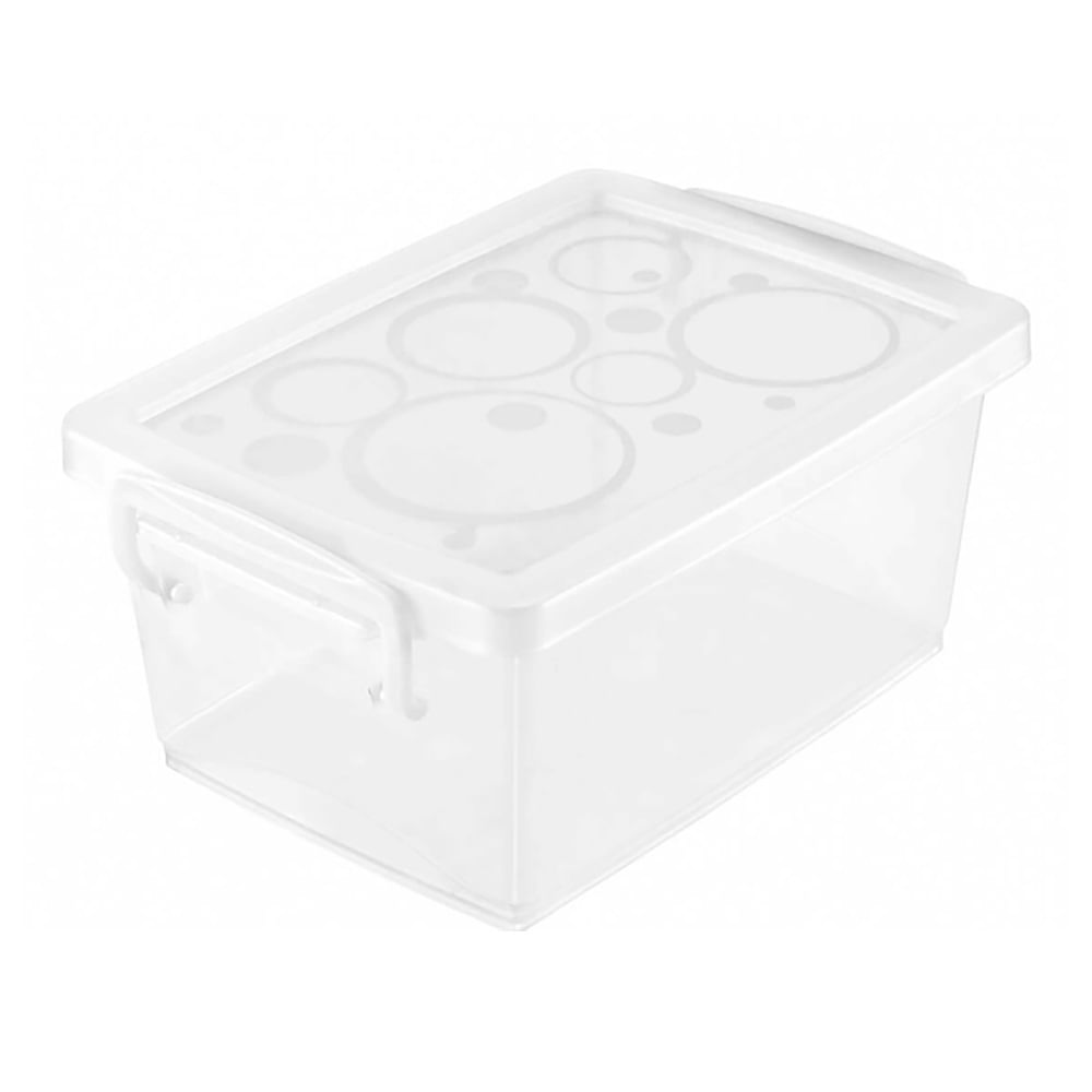 Organizador Con Traba 11,8 X19,7x 9 Cm Traslúcido - imagen del producto