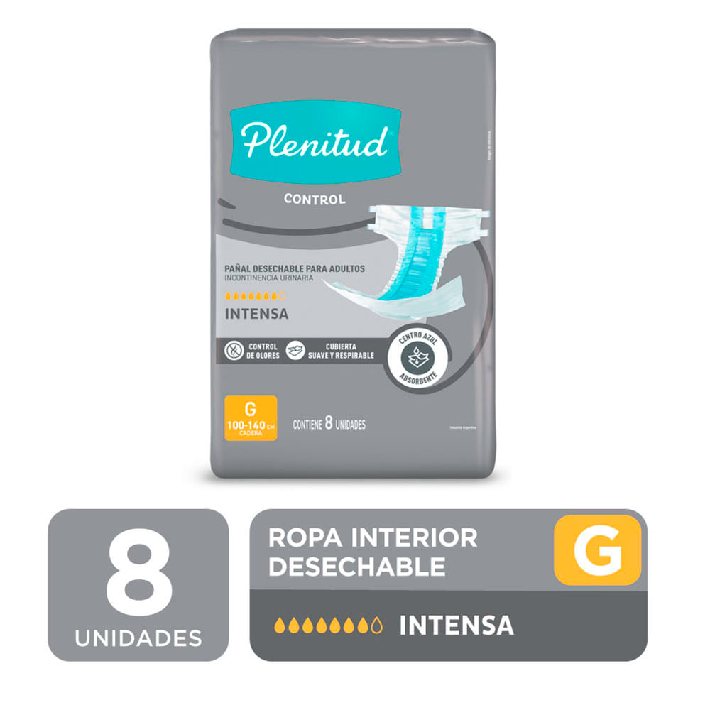 Pañales Plenitud Control G 8 x 1 U - imagen del producto