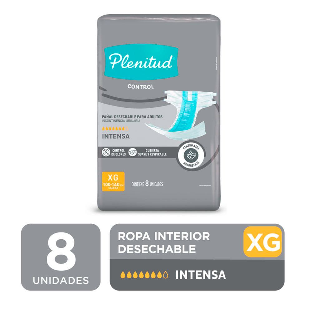 Pañales Plenitud Control Xg 8 x 1 U - imagen del producto