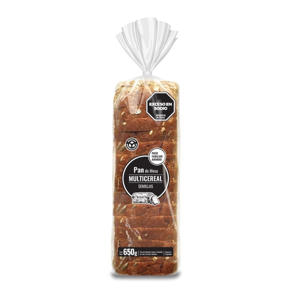 Pan Multicereal Familiar 650 Gr. - imagen del producto