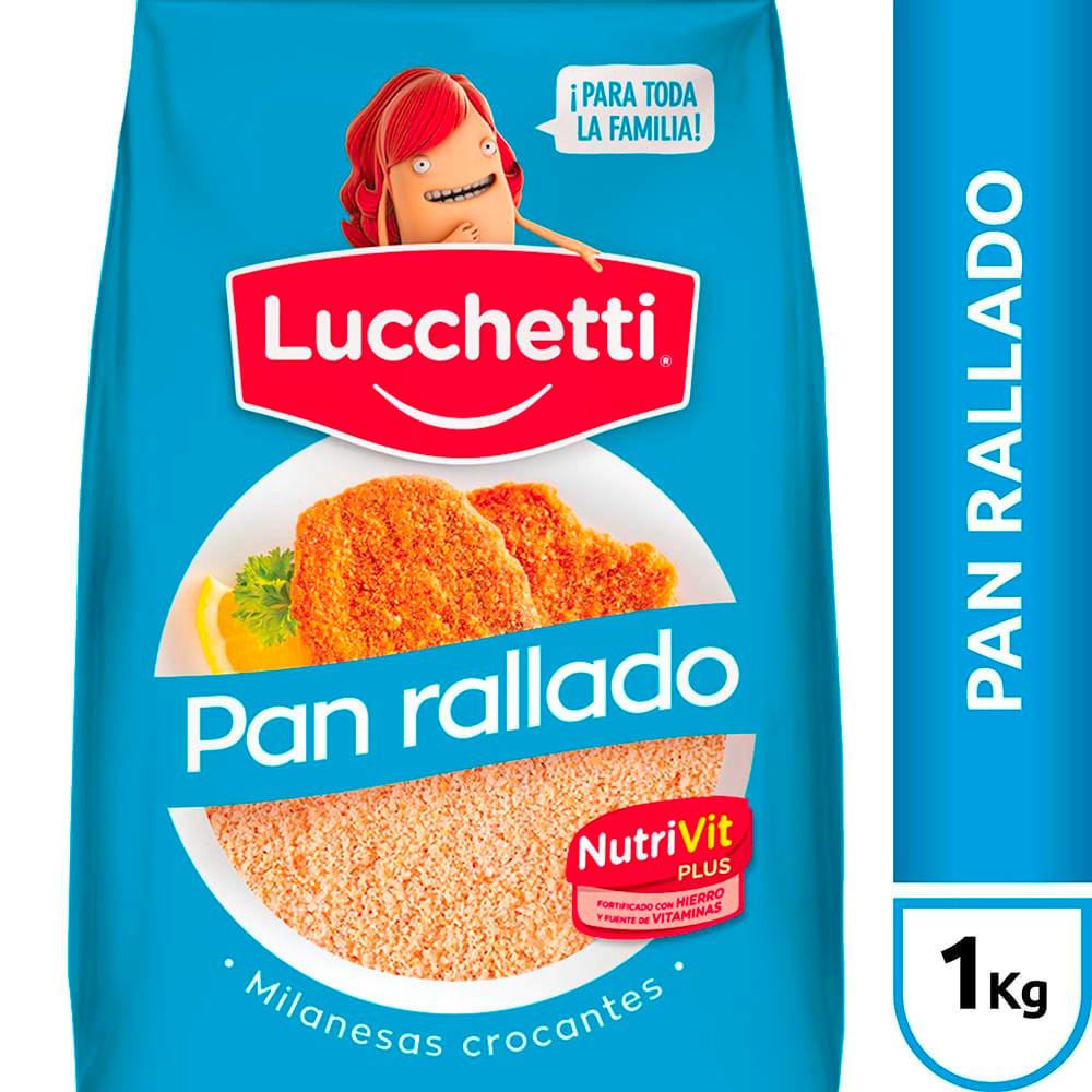 Pan Rallado Nutrivit Familiar 1 Kg Lucchetti - imagen del producto