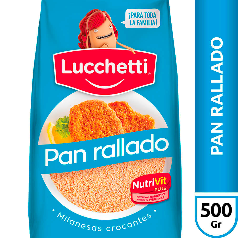 Pan Rallado Nutrivit 500 Grs Lucchetti - imagen del producto