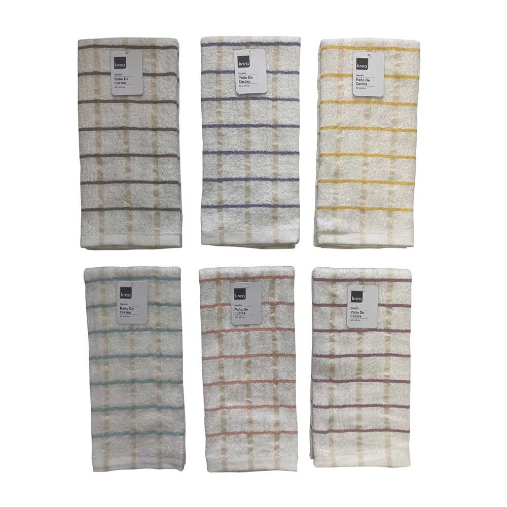 Paño Toalla 40x60cm Cuadros P26 Krea - imagen del producto