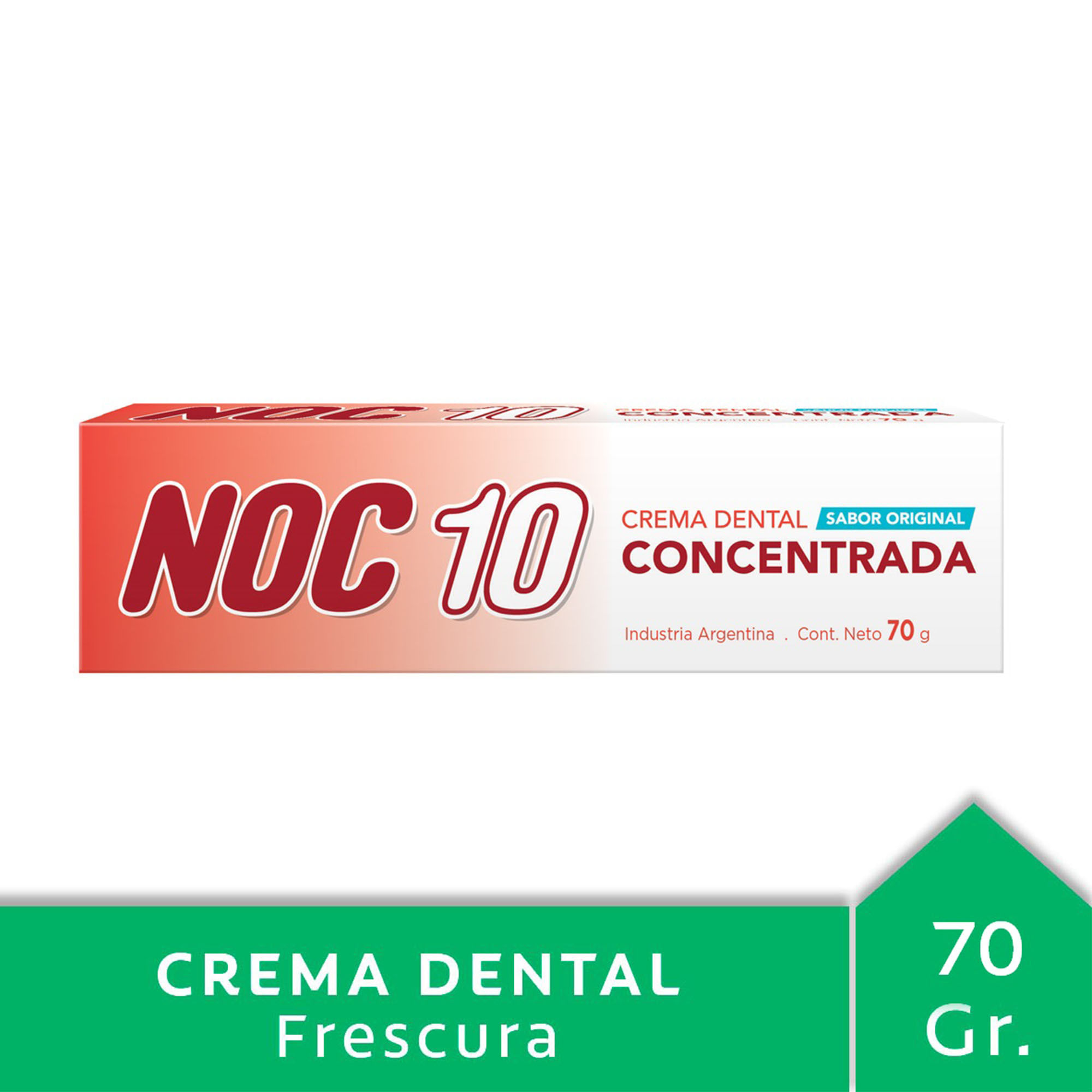 Pasta Dental Concentrada Sabor Original 70 Grs Noc 10 - imagen del producto