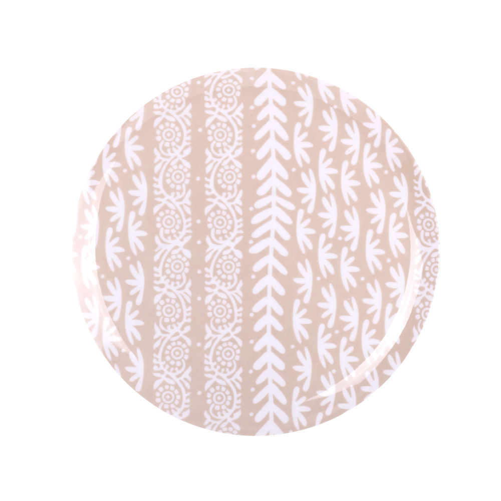 Plato 20cm Melamina Diseño Neutral Krea - imagen del producto