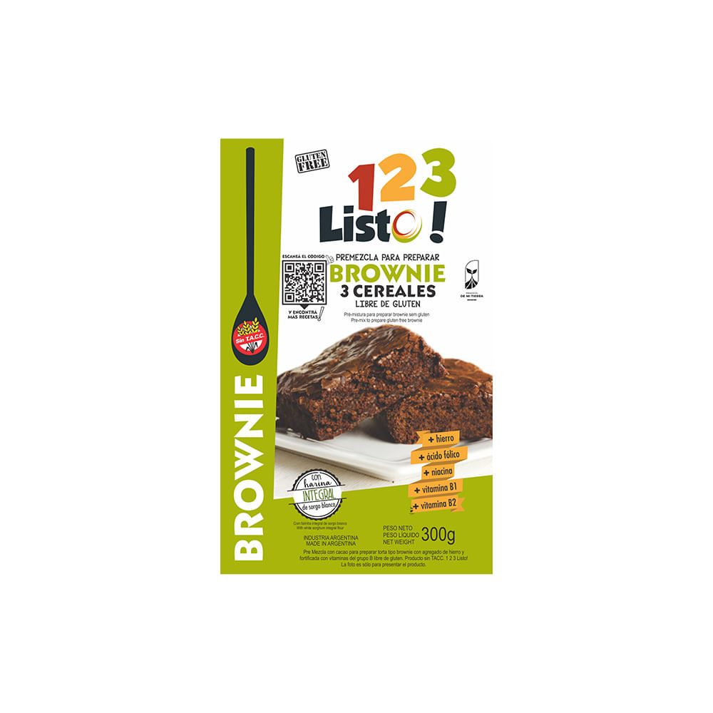 Premezcla Brownie 123 Listo X 300 Grs - imagen del producto