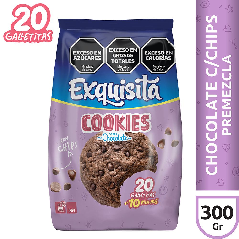 Cookies Chocolate Con Chips Exquisita X 300 G - imagen del producto
