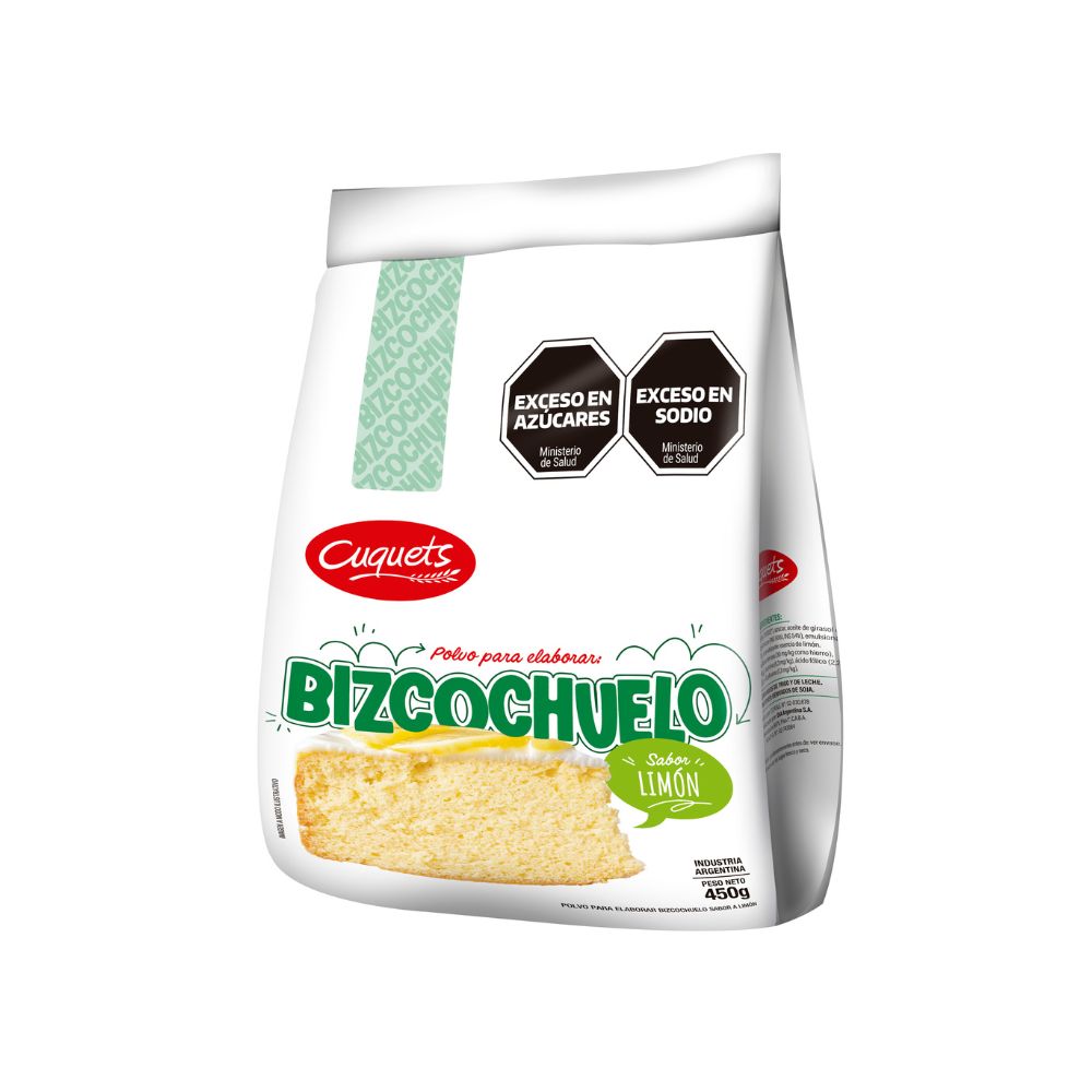 Premezcla Para Bizcochuelo Limon Cuquets 450 Gr. - imagen del producto