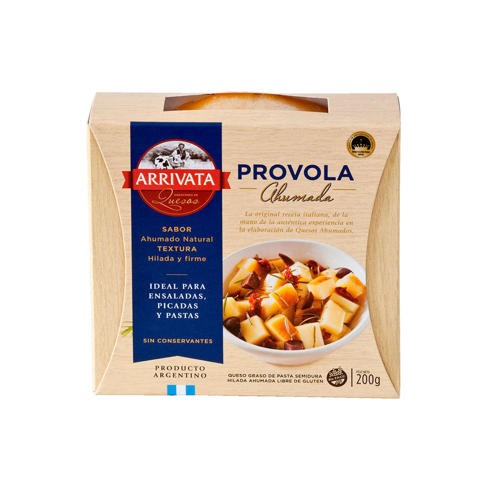 Queso Provolone Ahumada x 0.2 Kg Arrivata - imagen del producto