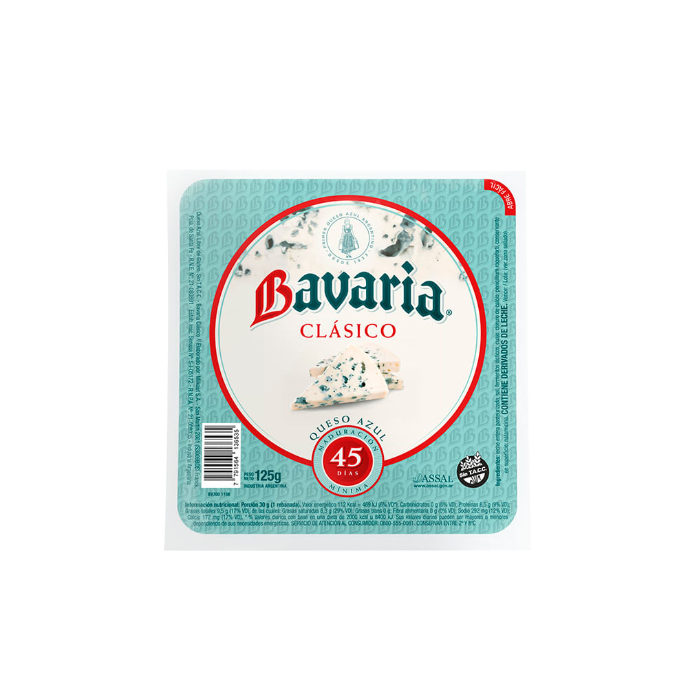 Queso Azul Clásico 125 Grs Bavaria - imagen del producto