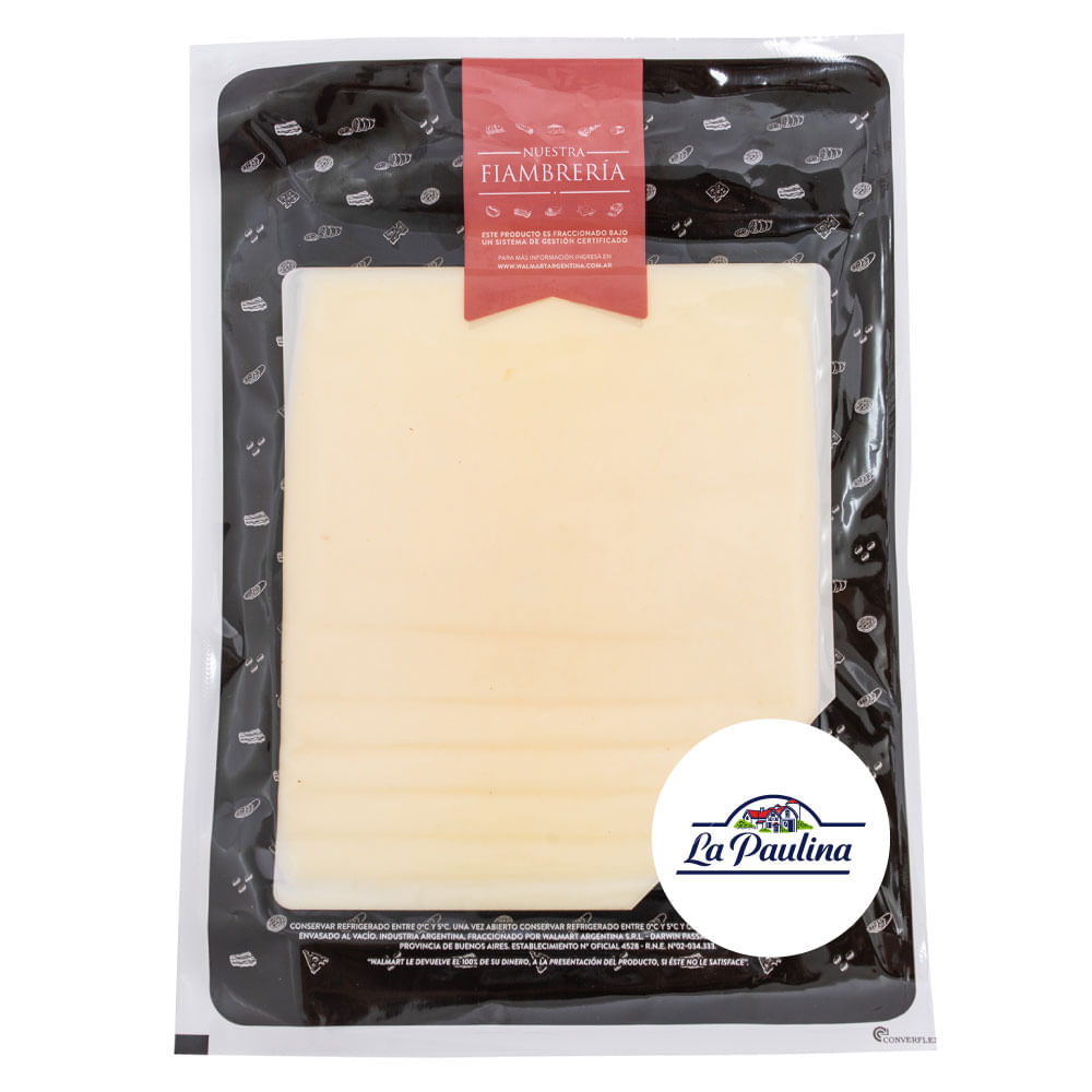 Queso Pategrás Nuestra Fiambrería La Paulina Feteado 200 G - imagen del producto