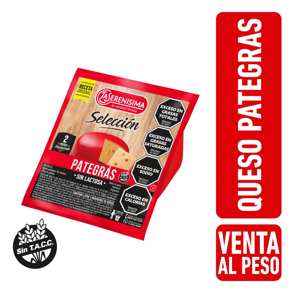 Queso Pategras La Serenisima x Kg. - imagen del producto