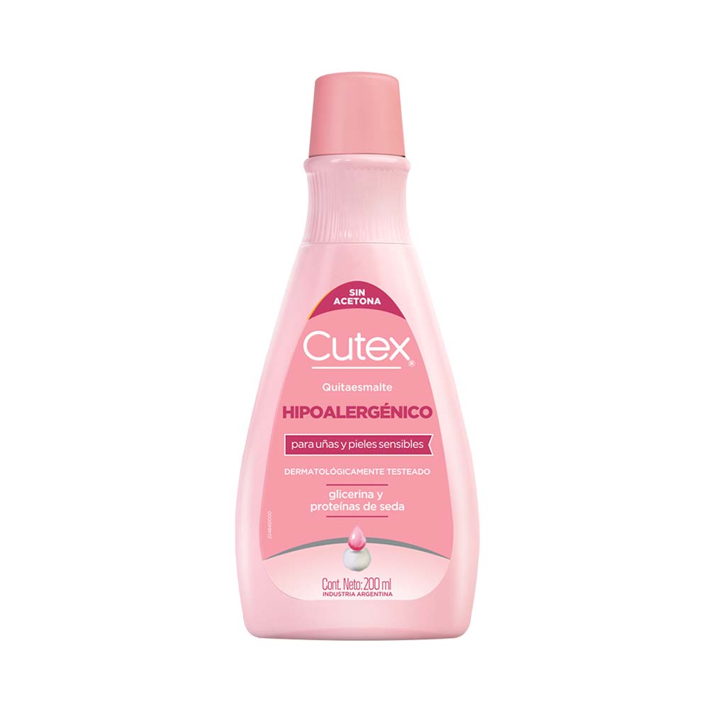 Quitaesmalte hipoalerg Cutex con glicerina 200 ml - imagen del producto