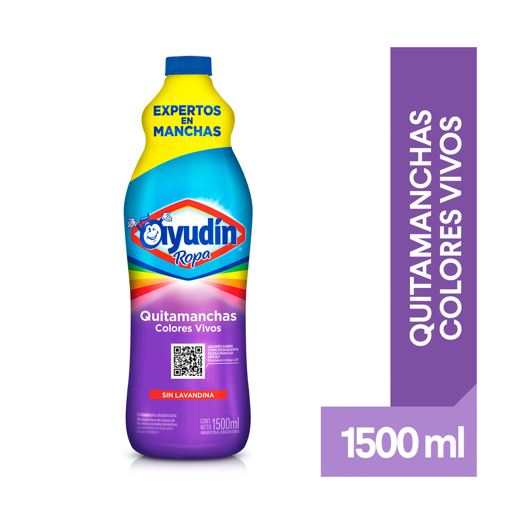 Quitamanchas Ayudín para ropa color botella 1.5 l. - imagen del producto