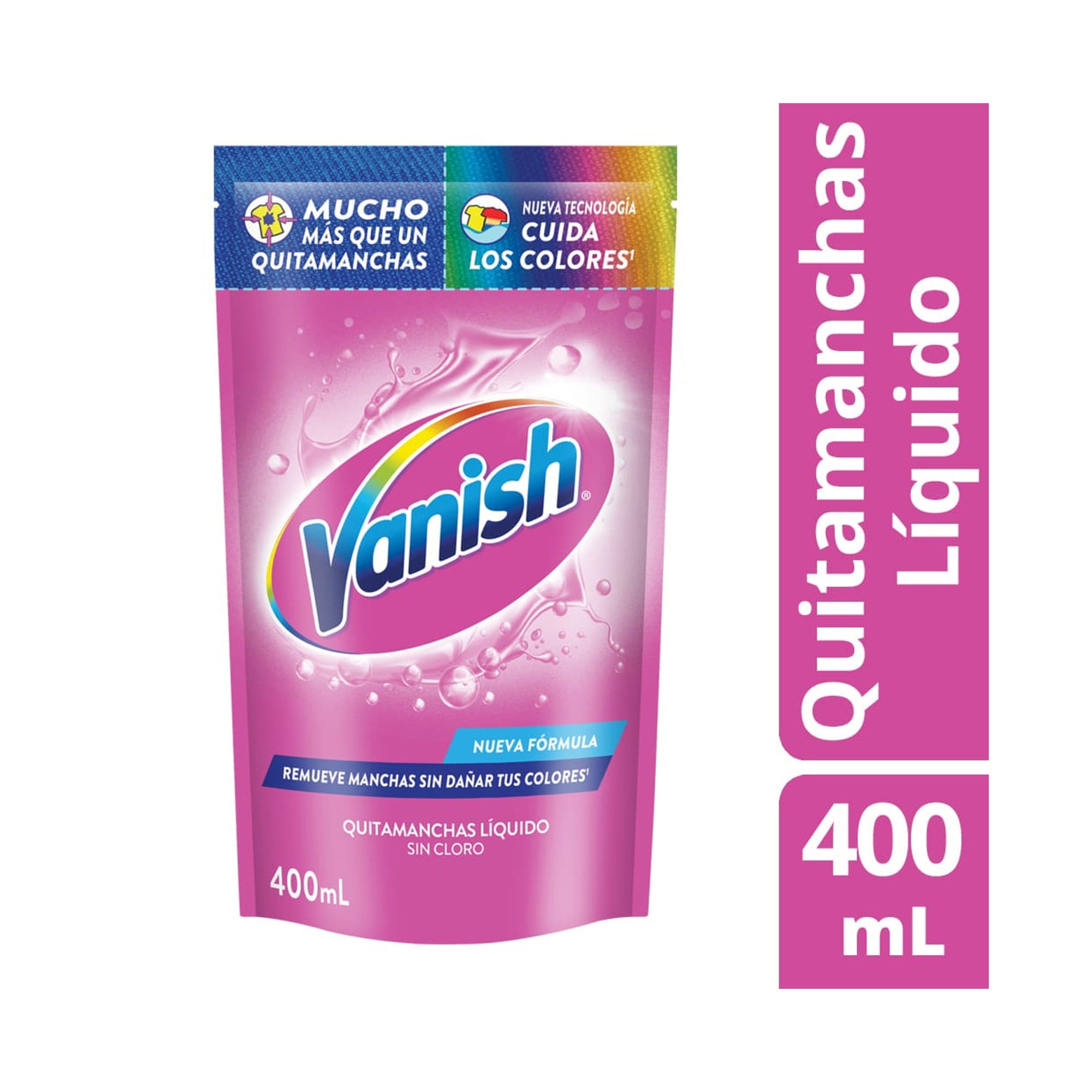 Quitamanchas líquido Vanish multiuso repuesto 400 ml. - imagen del producto